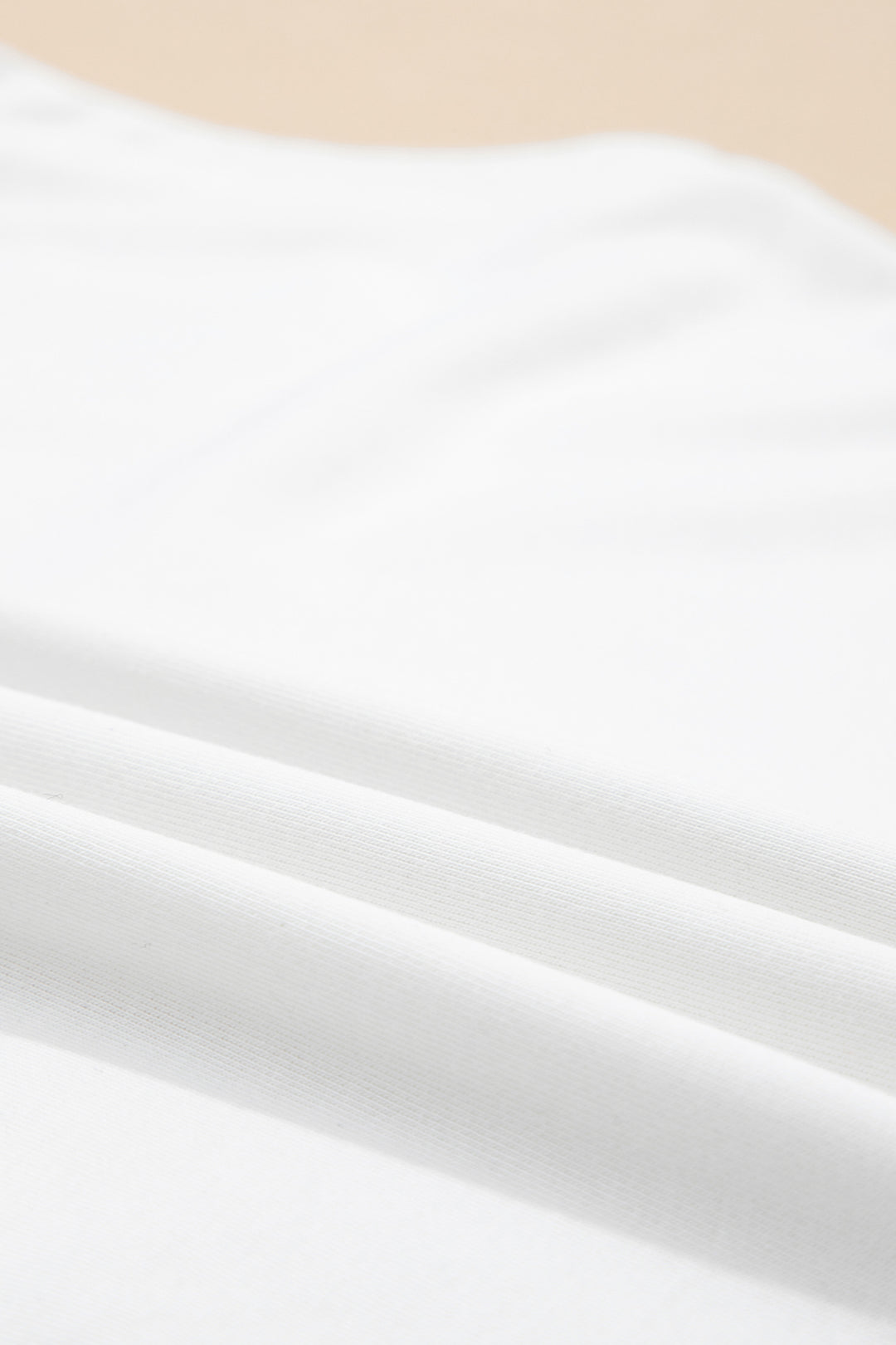 White Solid Color High Neck Cap Sleeve Loose Top