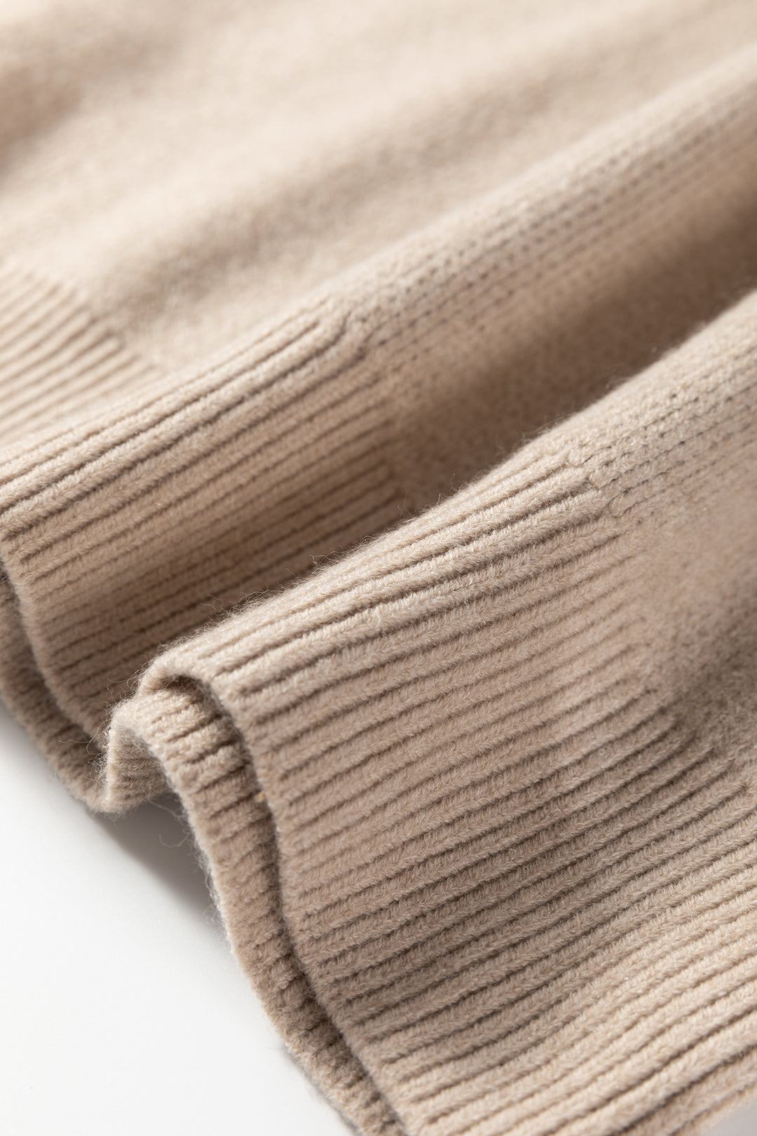 Khaki Leopard Striped Detail Drop Shoulder Sweater