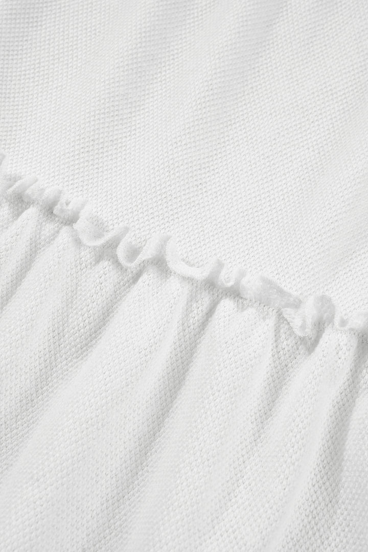 Tiered Frill Trim A-line Tank Top