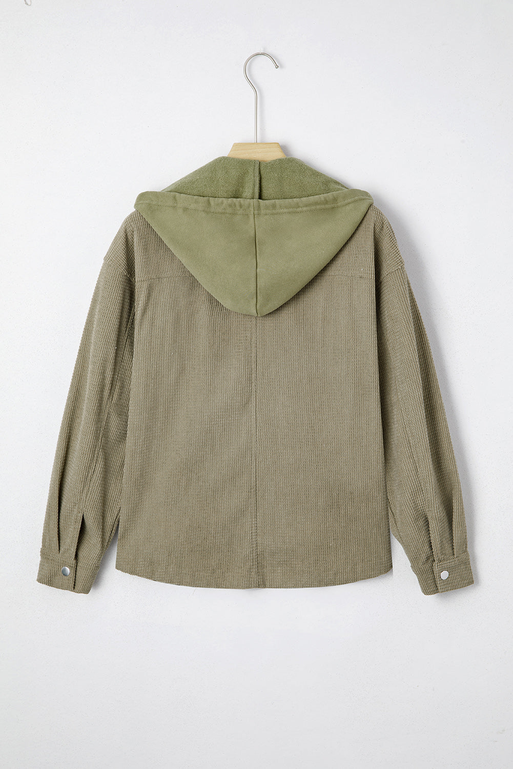 Laurel Green 2 in 1 Thermal Knit Textured Hooded Jacket
