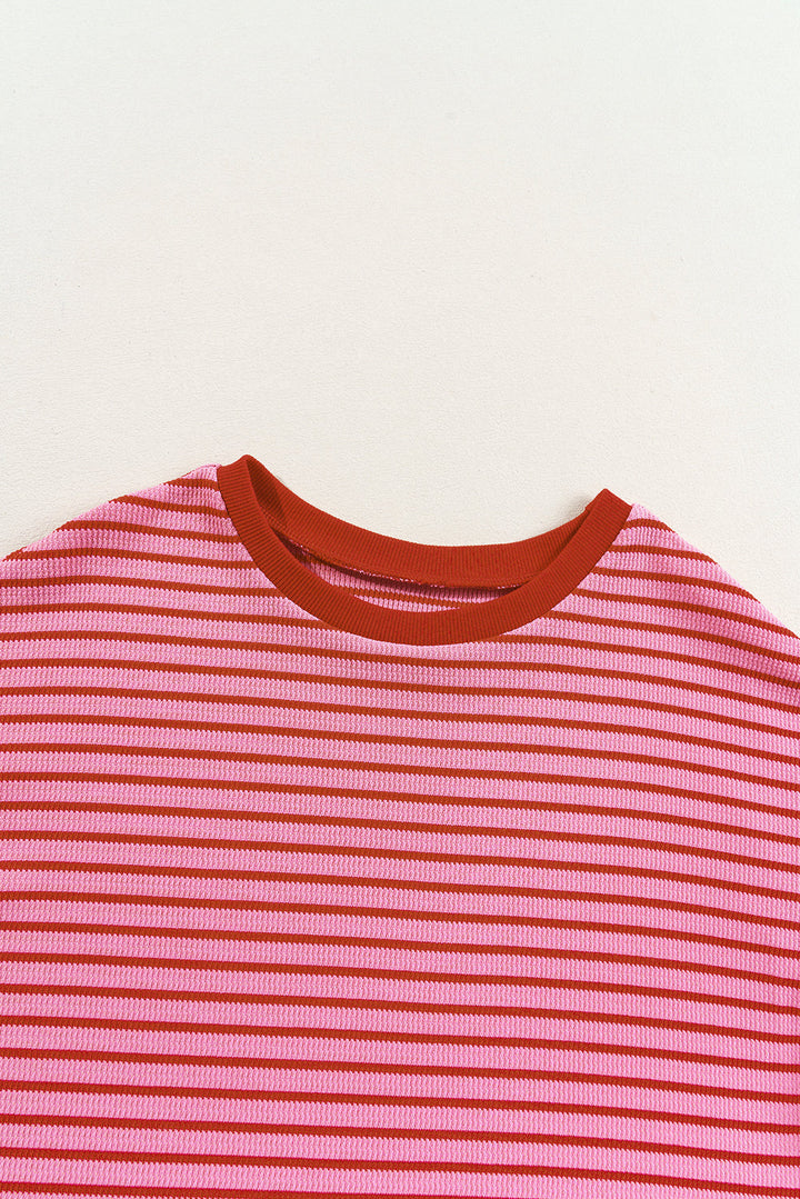 Knitted Round Neck T Shirt