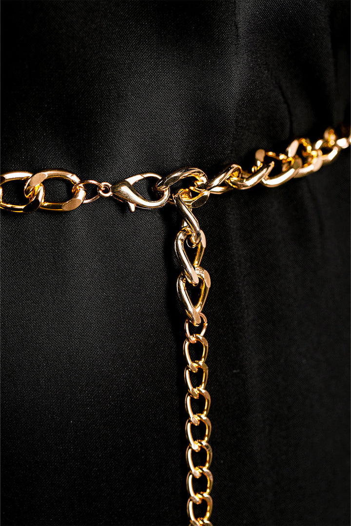 Multi Layer Rhinestone Belt Chain