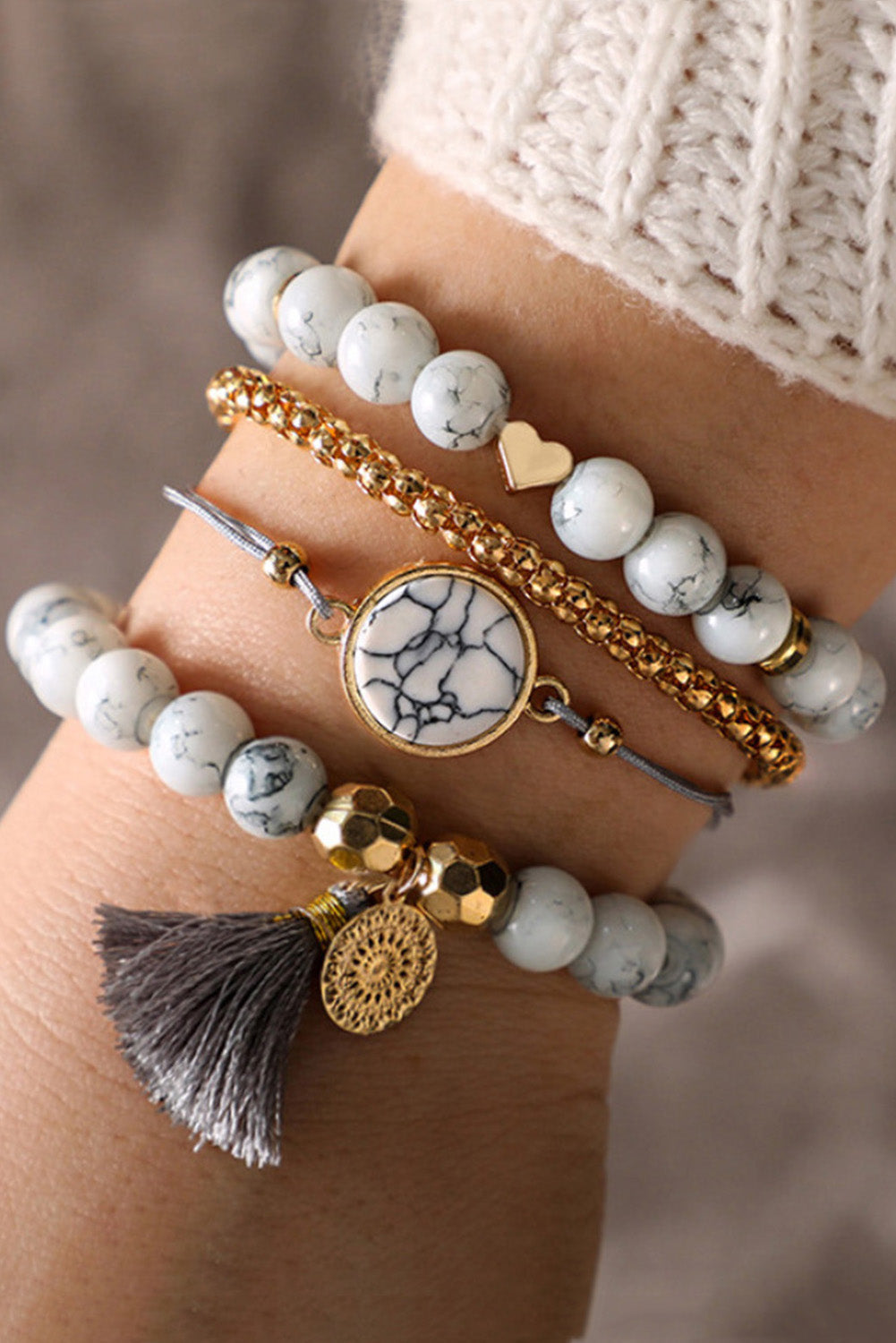 Marmor-Armband-Set