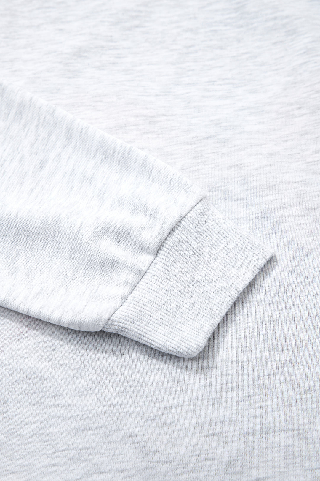 Light Grey Embroidered Football Bow Back Long Sleeve Sweatshirt