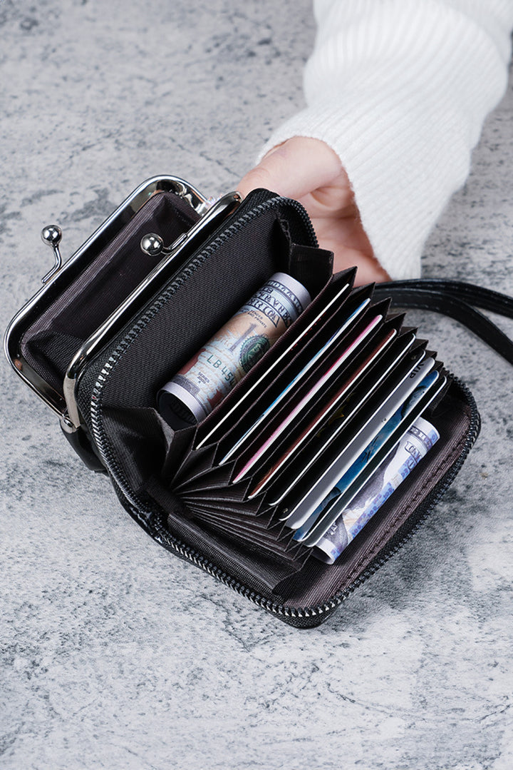 Minimalist Wristlet PU Leather Coin Purse