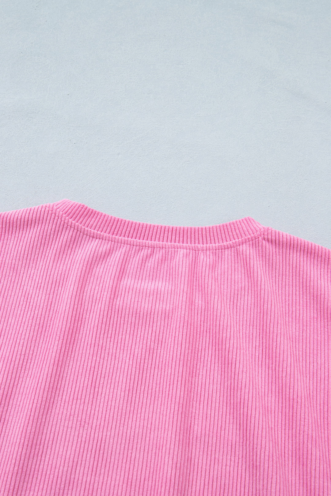 Bonbon Sweet Girl Embroidered Graphic Rib Textured Top