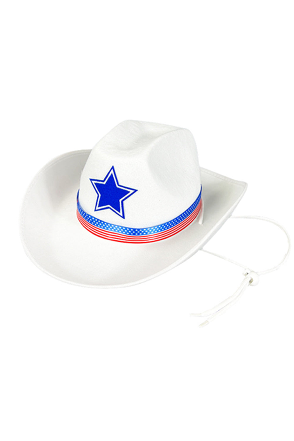 Cowboyhut mit breiter Krempe und amerikanischem Flaggenmotiv