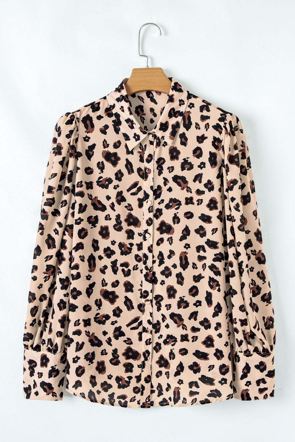Leopard Print Plus Size Shirt