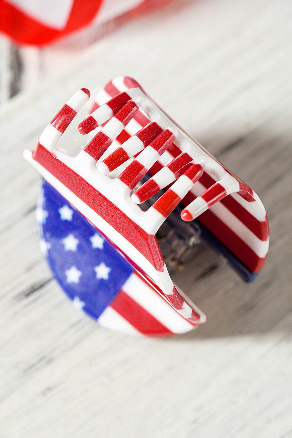 Independence Day Flag Pattern Hair Claw