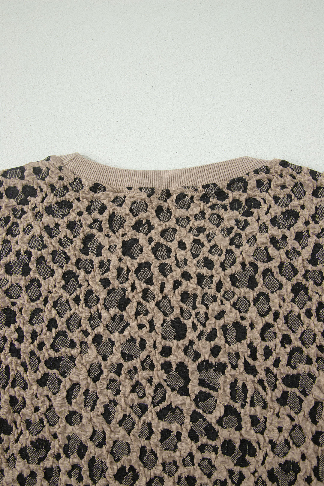 Leopard Textured Sleeveless Mini Dress with Pockets