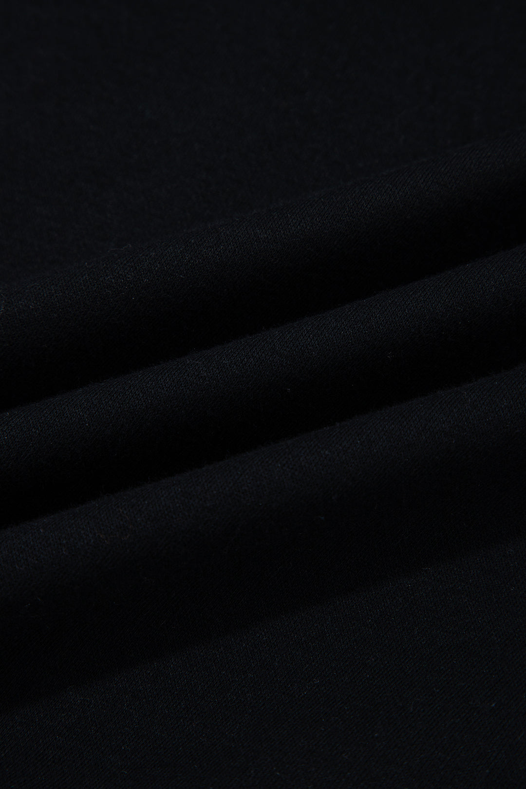 Black Oversize Drop Shoulder Reversible Mock Neck Sweatshirt