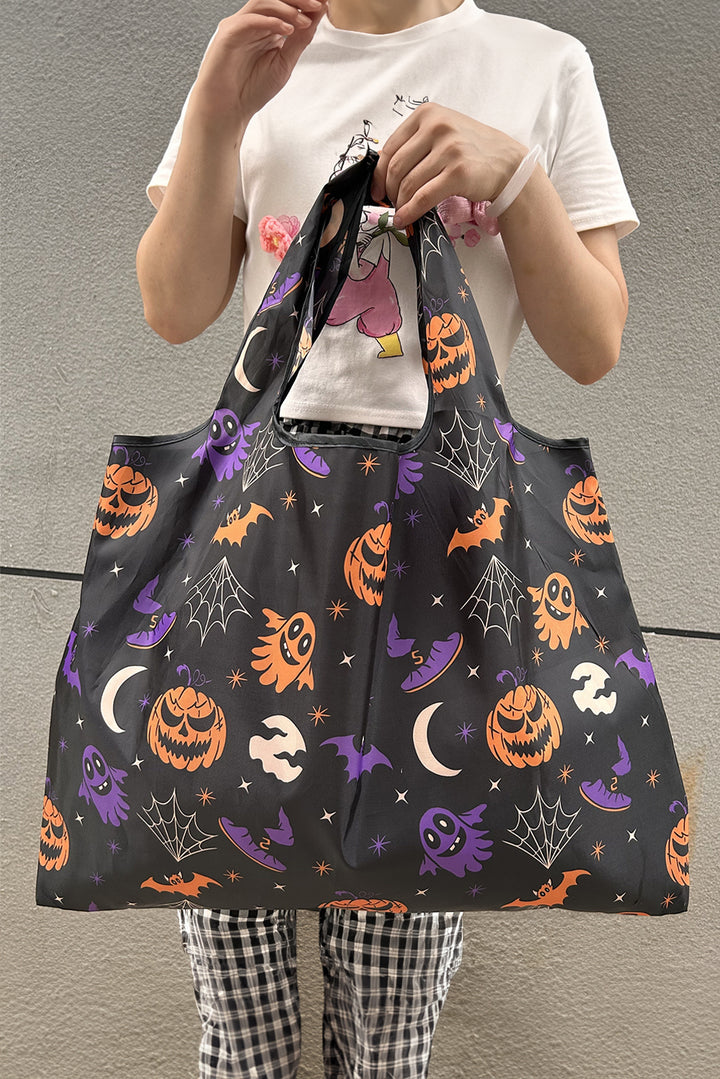 Goth Halloween Oxford Cloth Large Capacity Foldable Tote Bag