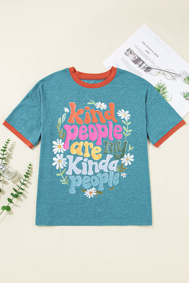 Kind People are My Kind People Graphic Oversized Tee