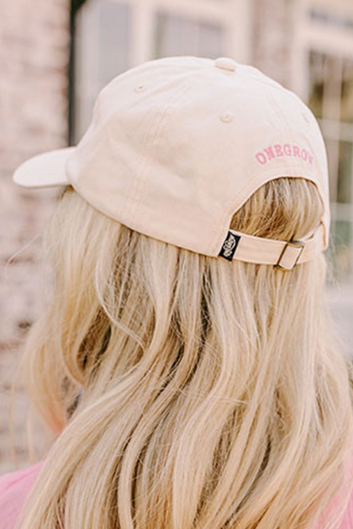 Girlish Bow Embroidered Baseball Cap