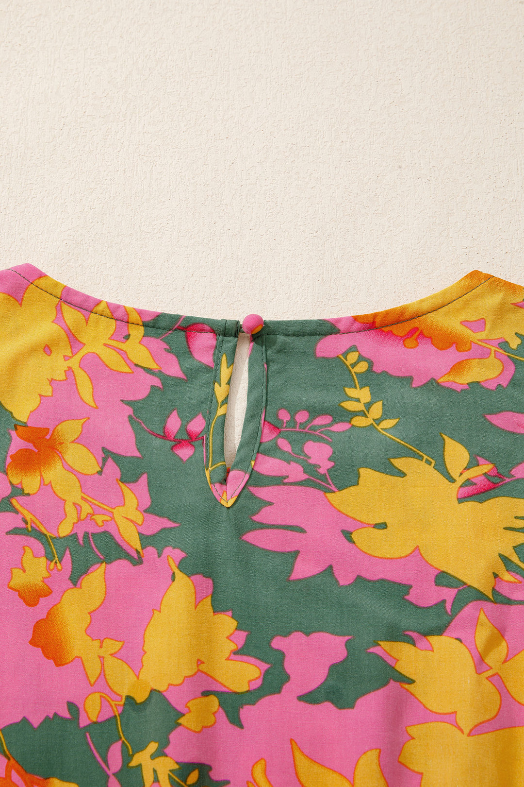 Floral Print Long Sleeve Smocked Ruffled Mini Dress