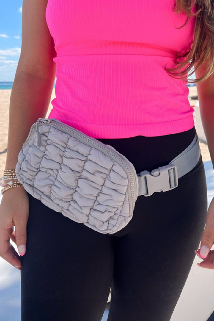 Quilted Puffer Belt Bag Fanny Pack