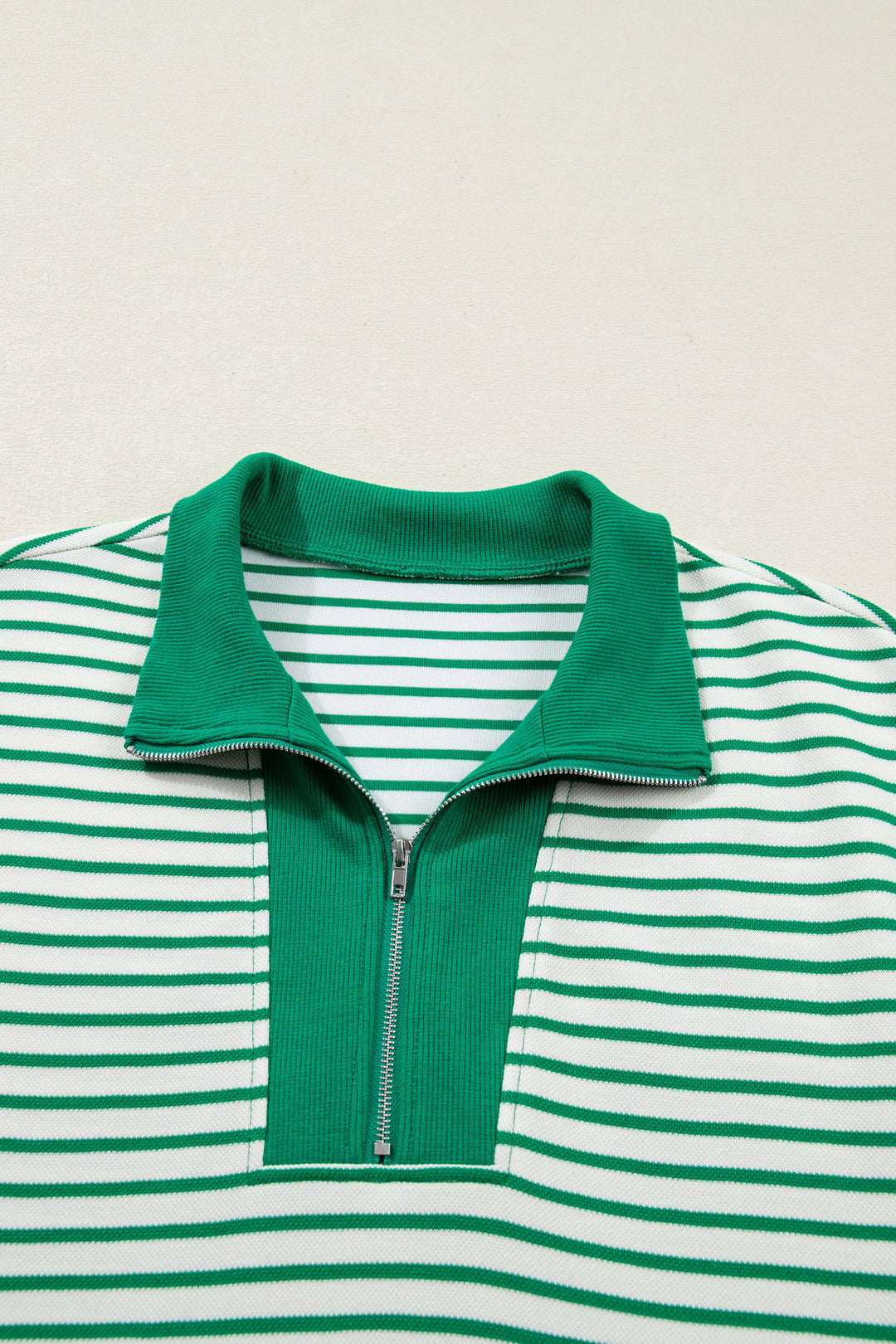 Quarter Zip Polo Collar T Shirt Dress with Pockets