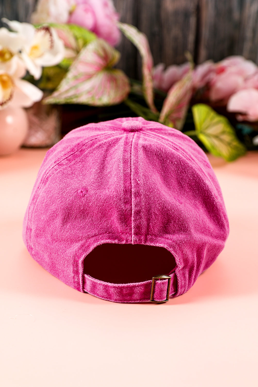 Verstellbare Baseballkappe mit Schleifenknoten und Patchwork-Muster
