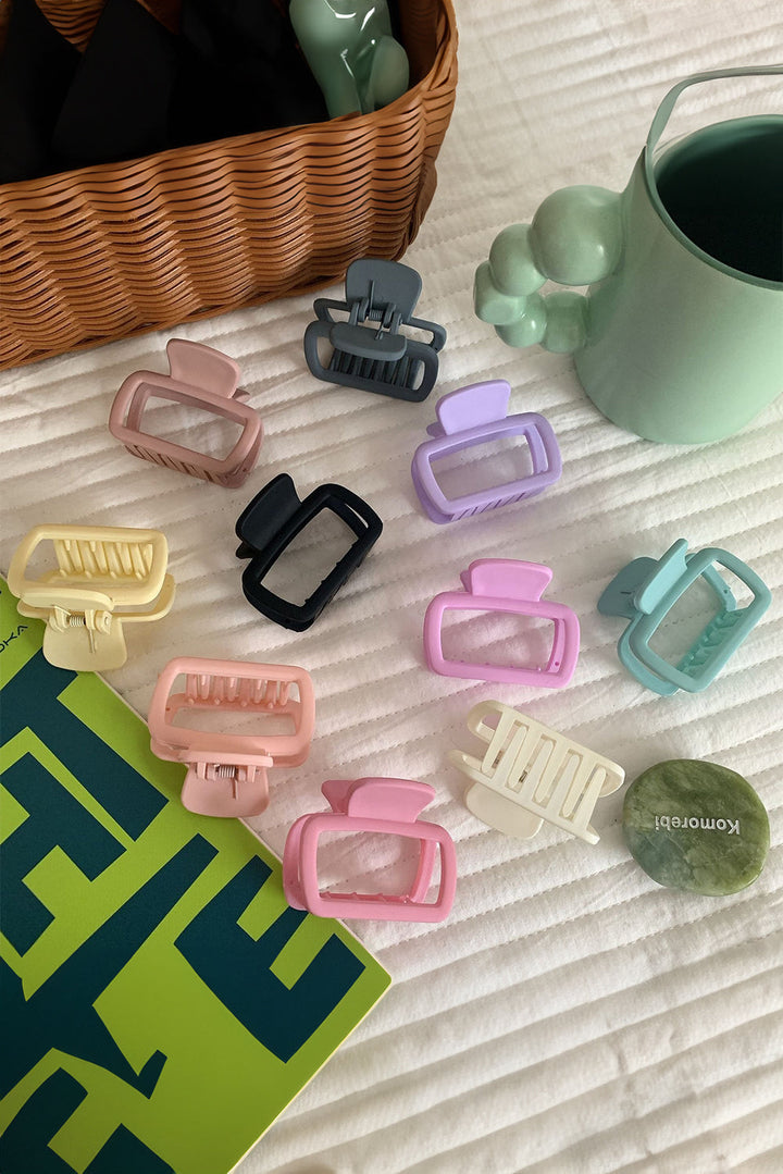 Pince à cheveux minimaliste givrée découpée