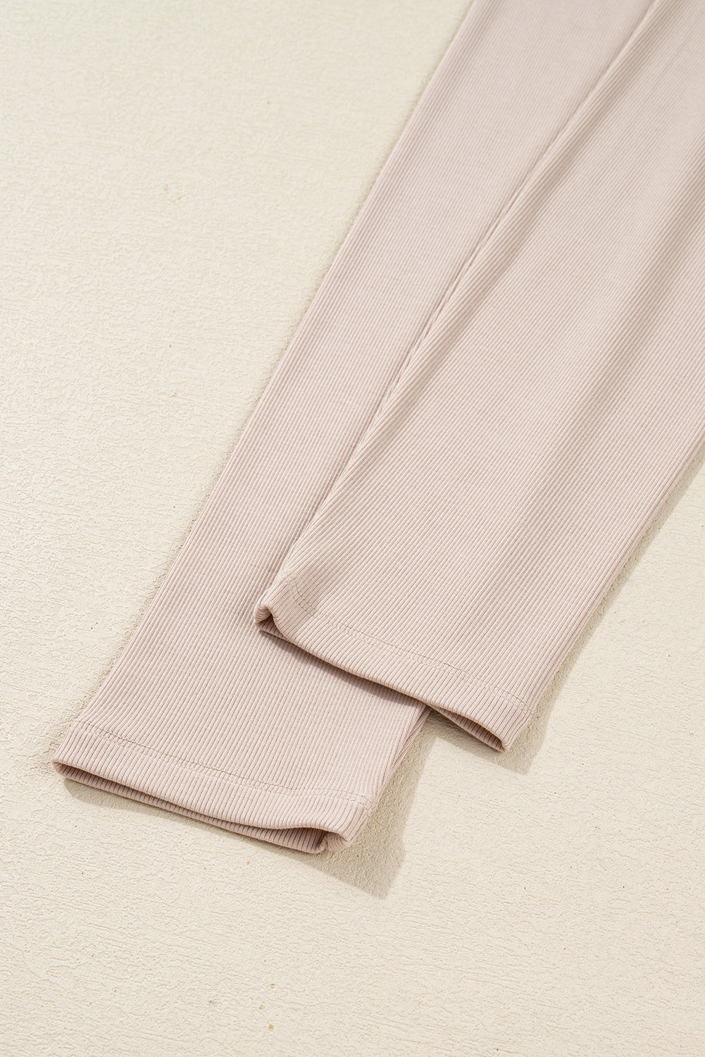 Jet Stream Oversize Slit Sweatshirt Ribbed Leggings 2pcs Set