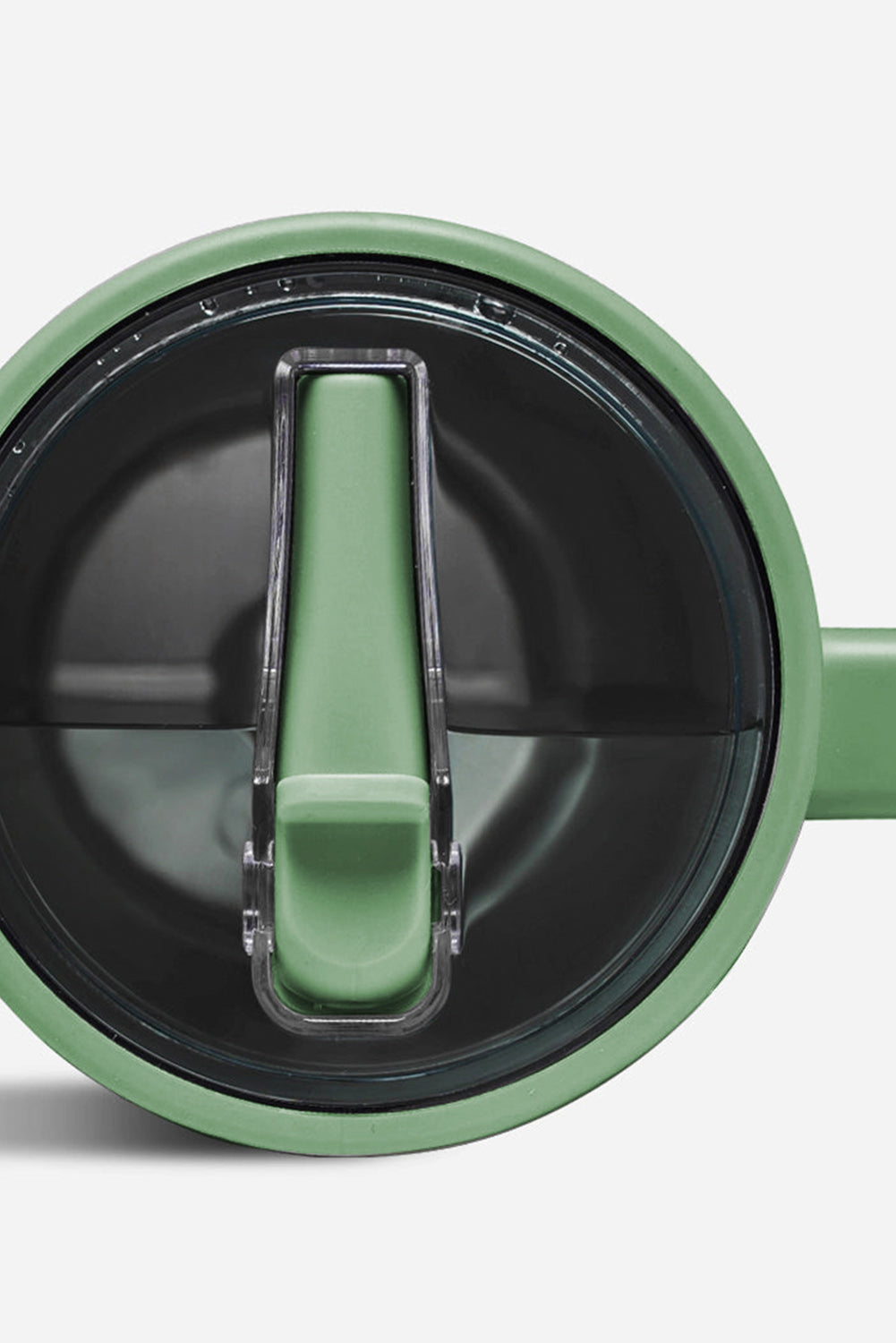 Grande tasse à vide avec poignée en acier inoxydable givré et paille 40 oz