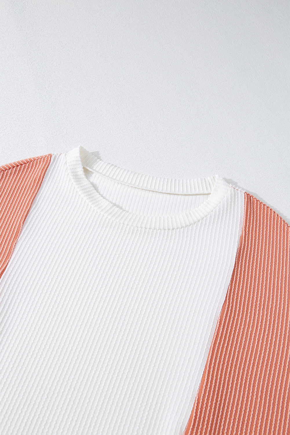Color Block Corded Long Sleeve Top