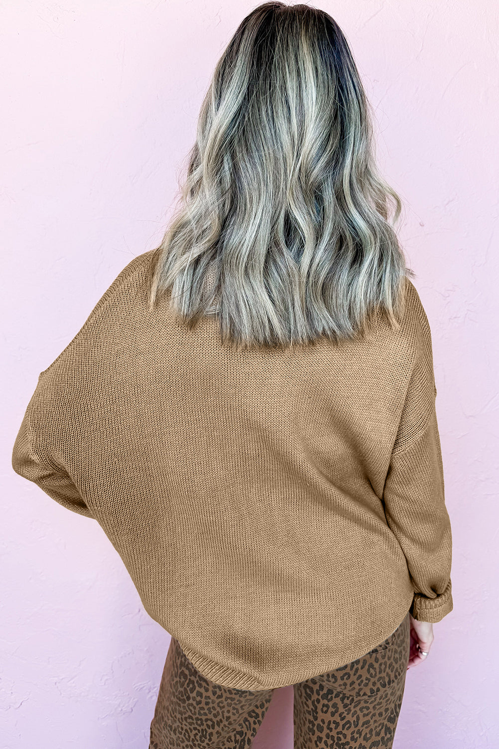Merry Colorful Dot Detail Christmas Dolman Sweater