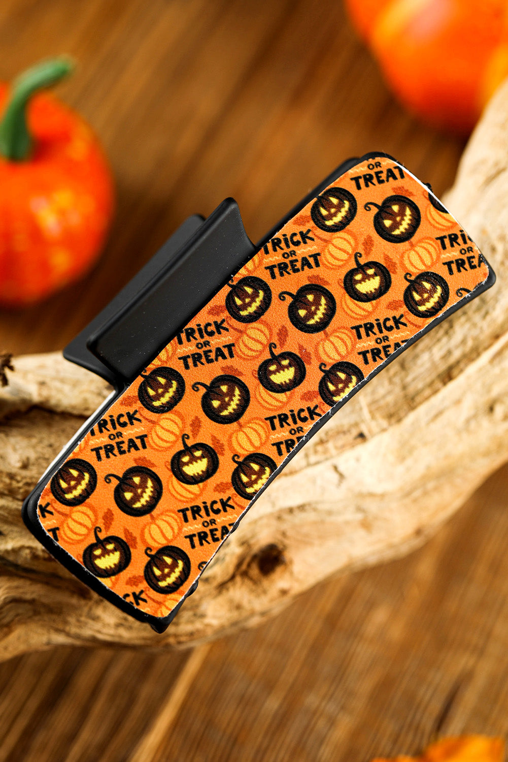 Trick or Treat Halloween Print Hair Clip