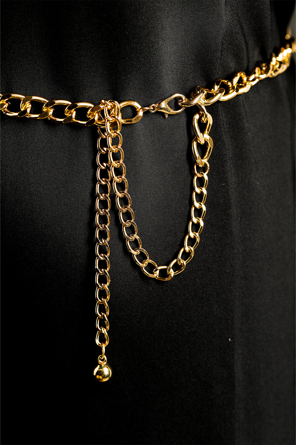 Multi Layer Rhinestone Belt Chain