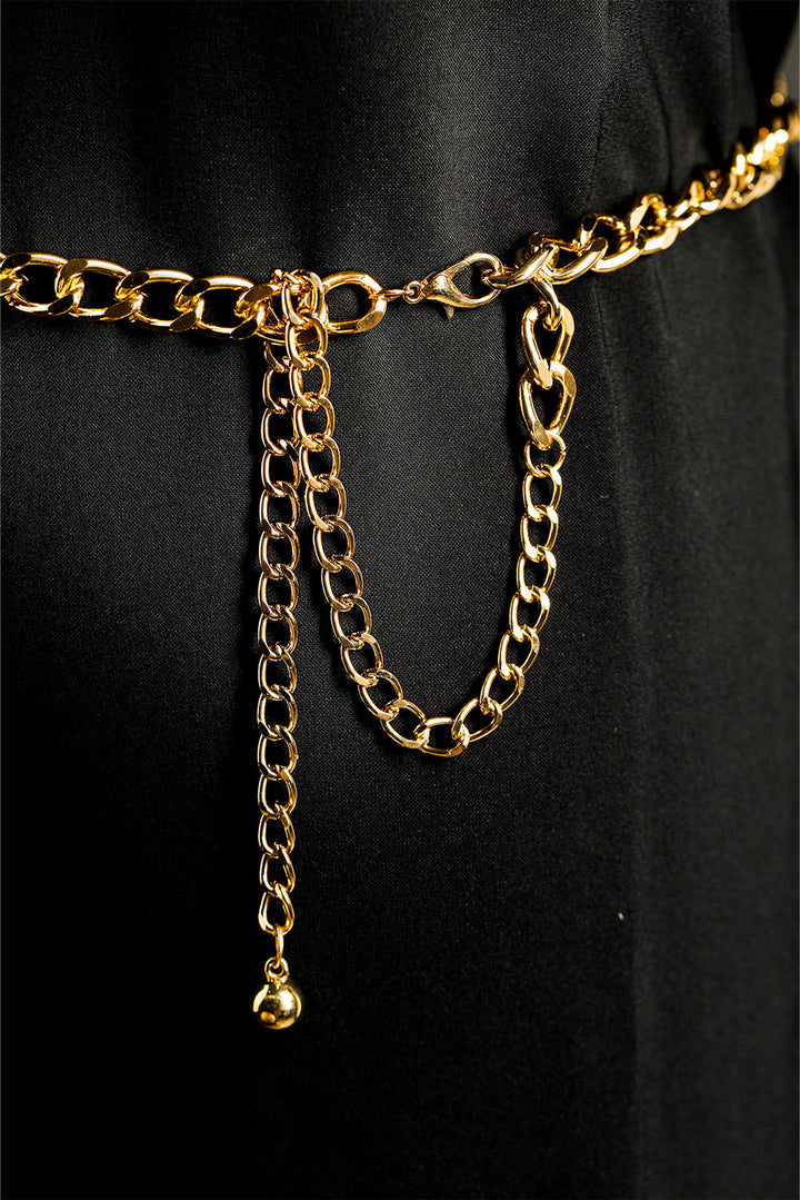 Multi Layer Rhinestone Belt Chain
