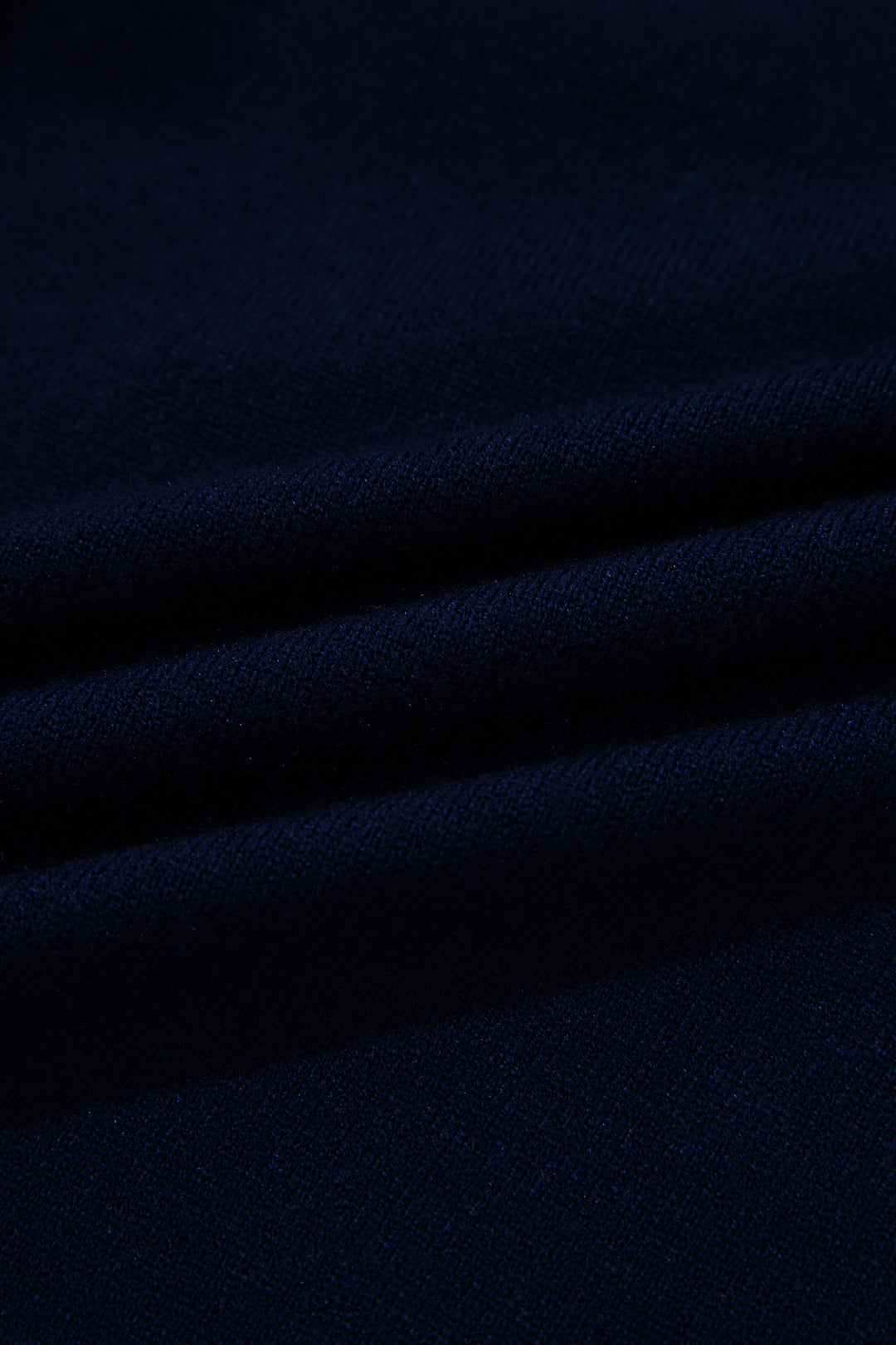 Navy Blue Drop Shoulder Long Sleeve Striped Pullover Sweater