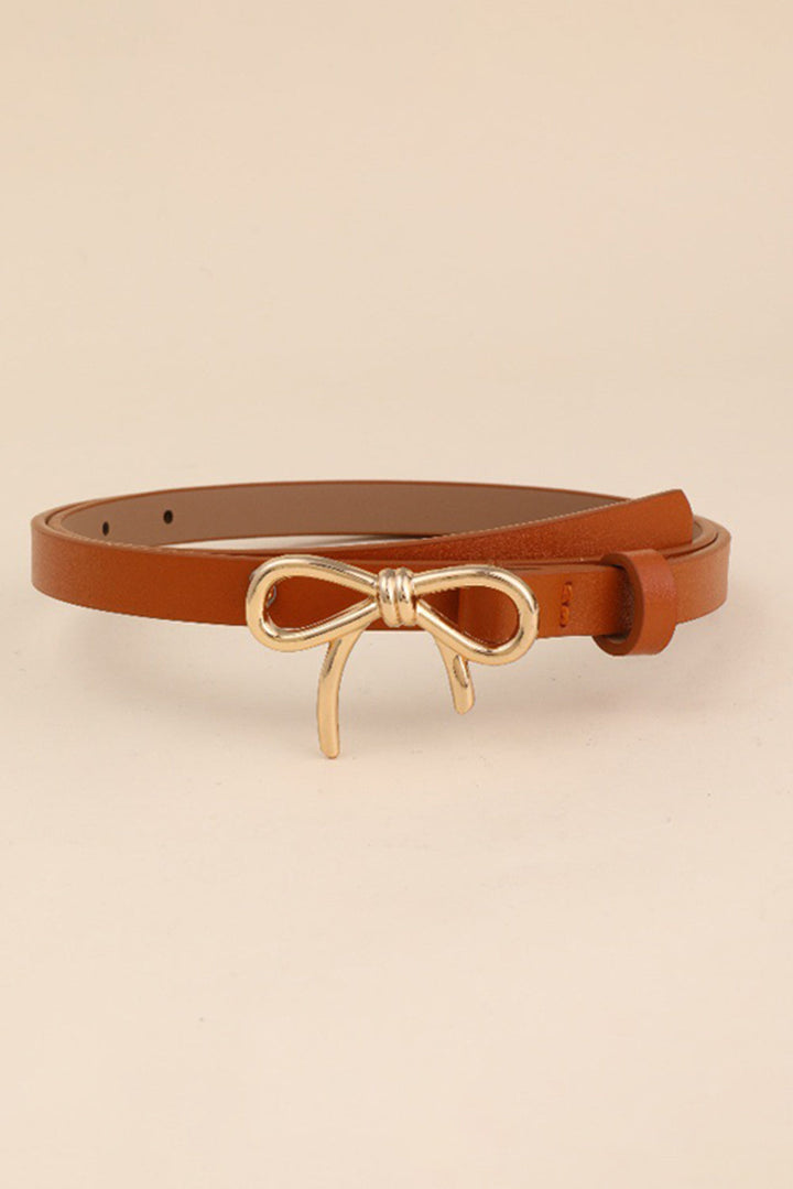 Ceinture fine décorative à nœud papillon