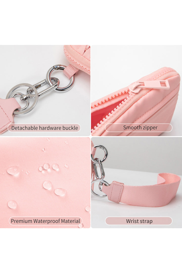 Transparent ID Window Coin Storage Wrist Bag