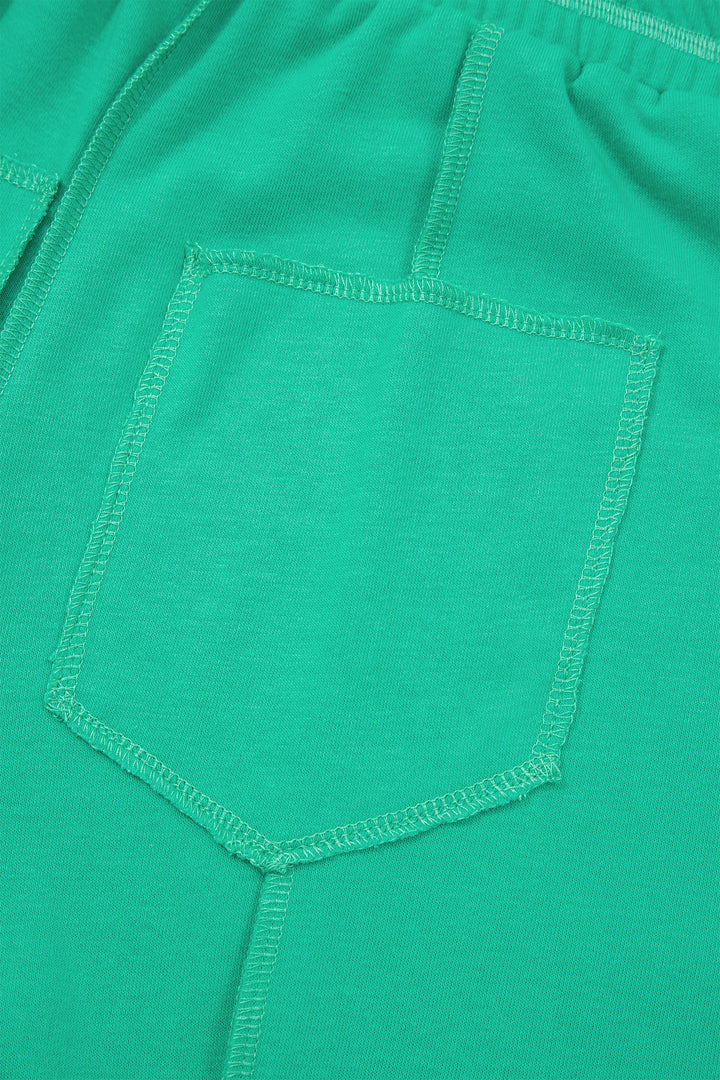 Mint Green Drop Shoulder Boxy Tee and Barrel Pants Set