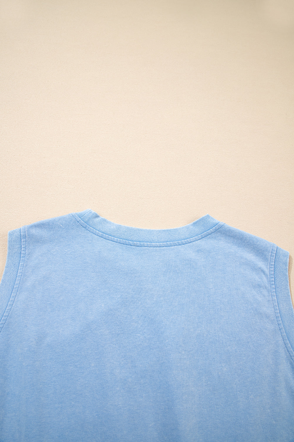Myosotis Washed Sleeveless Top Split Skort Cotton 2pcs Outfit