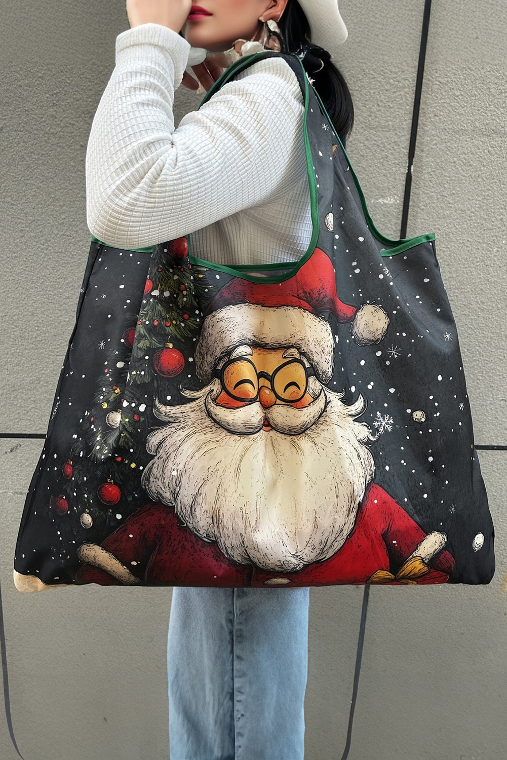 Large Foldable Christmas Holiday Reusable Oxford Bag