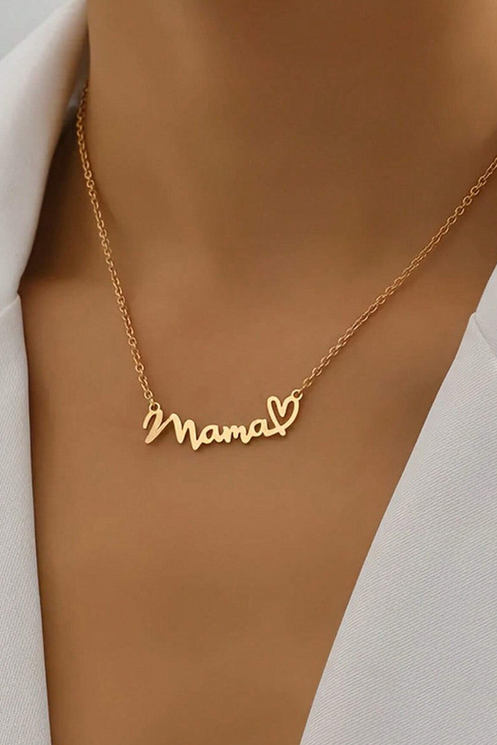 Collier avec pendentif en forme de cœur pour maman
