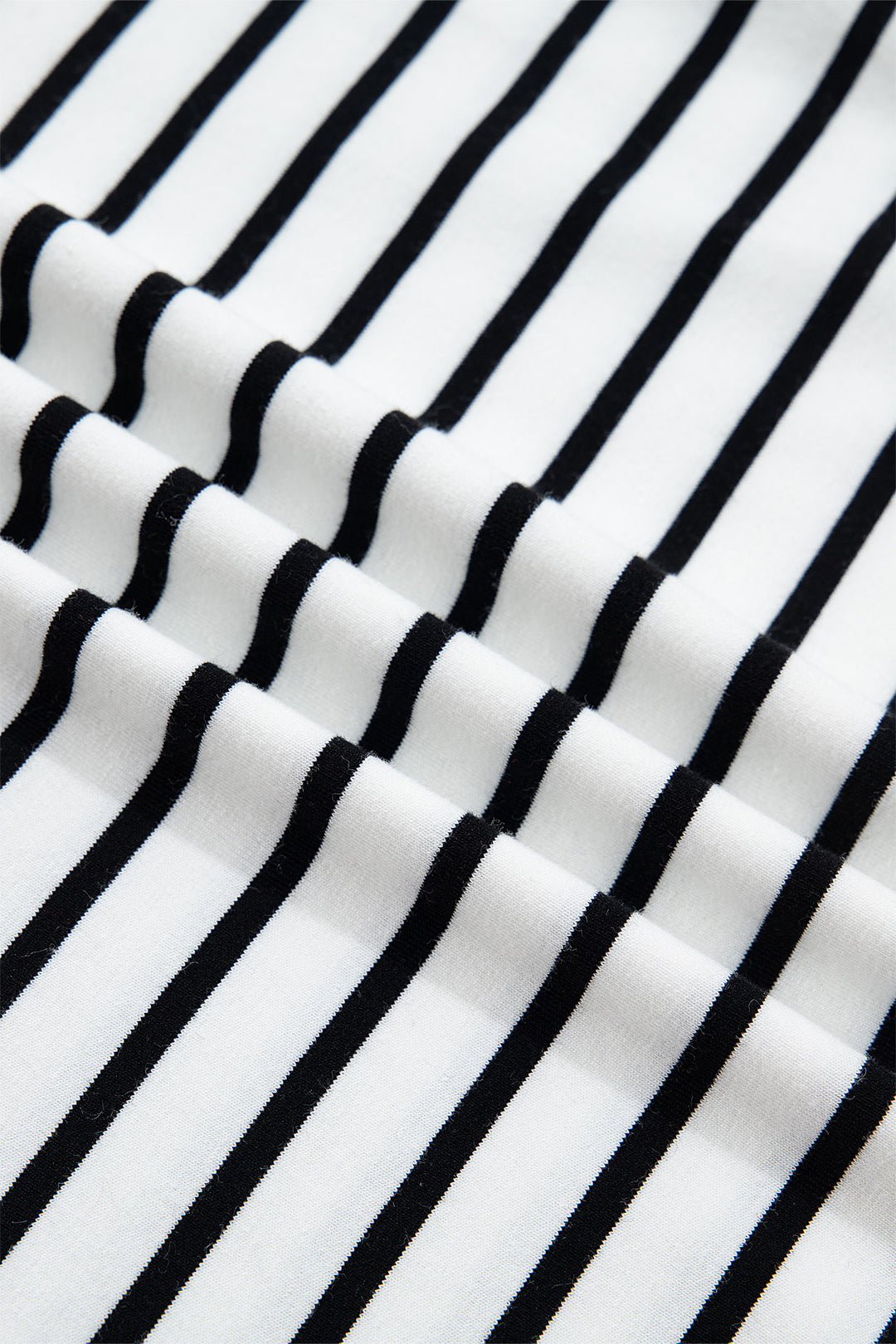 White Stripe Contrast Knot Back Ruffle Trim Tank Top