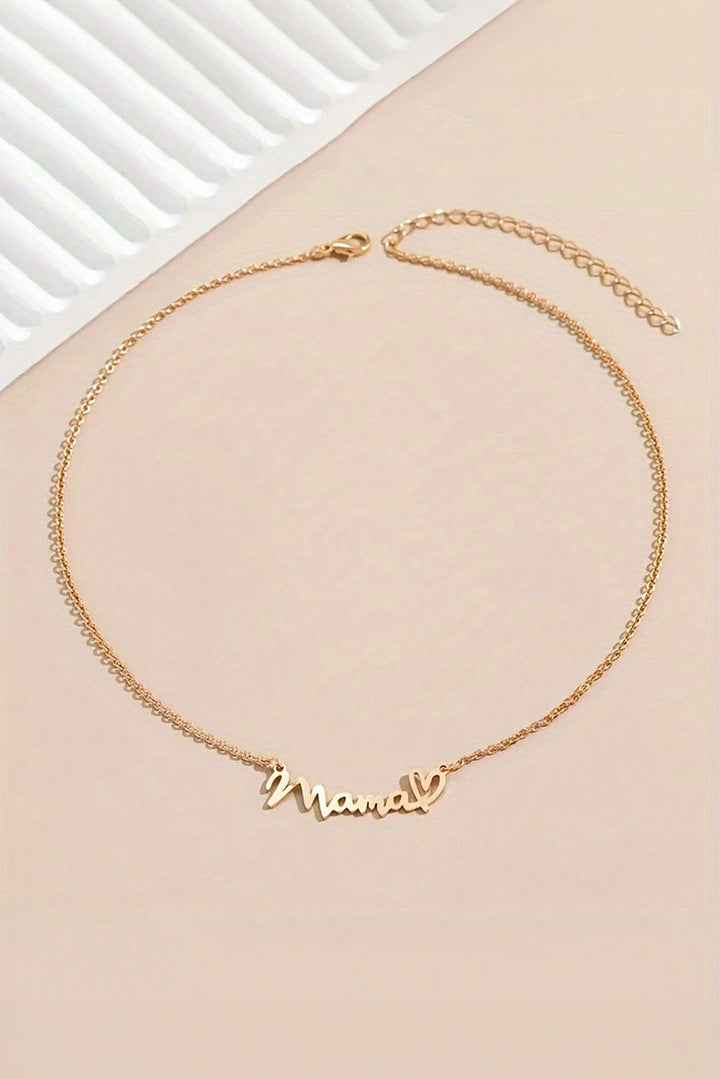 Collier avec pendentif en forme de cœur pour maman