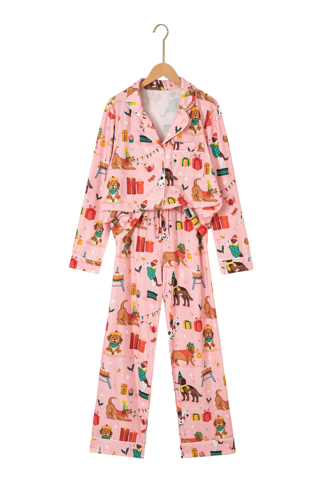 Pink Abstract Dog Lounge Set