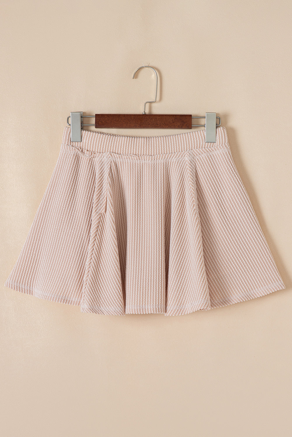 Jet Stream Corded Lantern Sleeve Top High Waist Ruffled Mini Skort Set