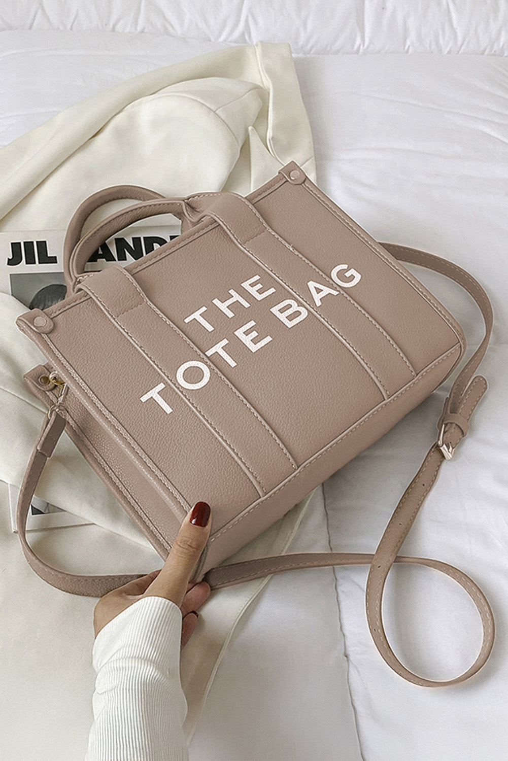THE TOTE BAG PU Leather Large Shoulder Bag