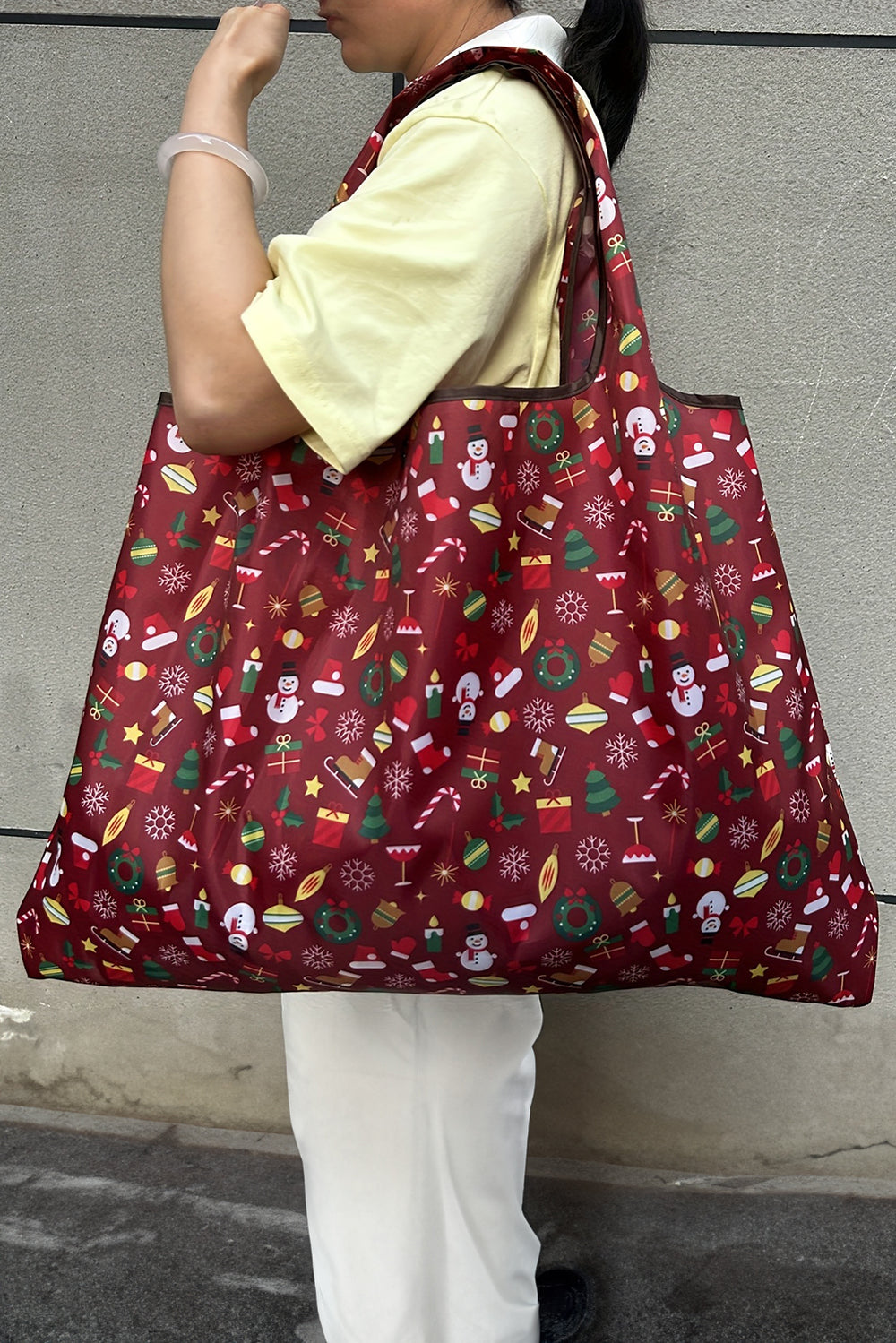 Large Foldable Christmas Holiday Reusable Oxford Bag