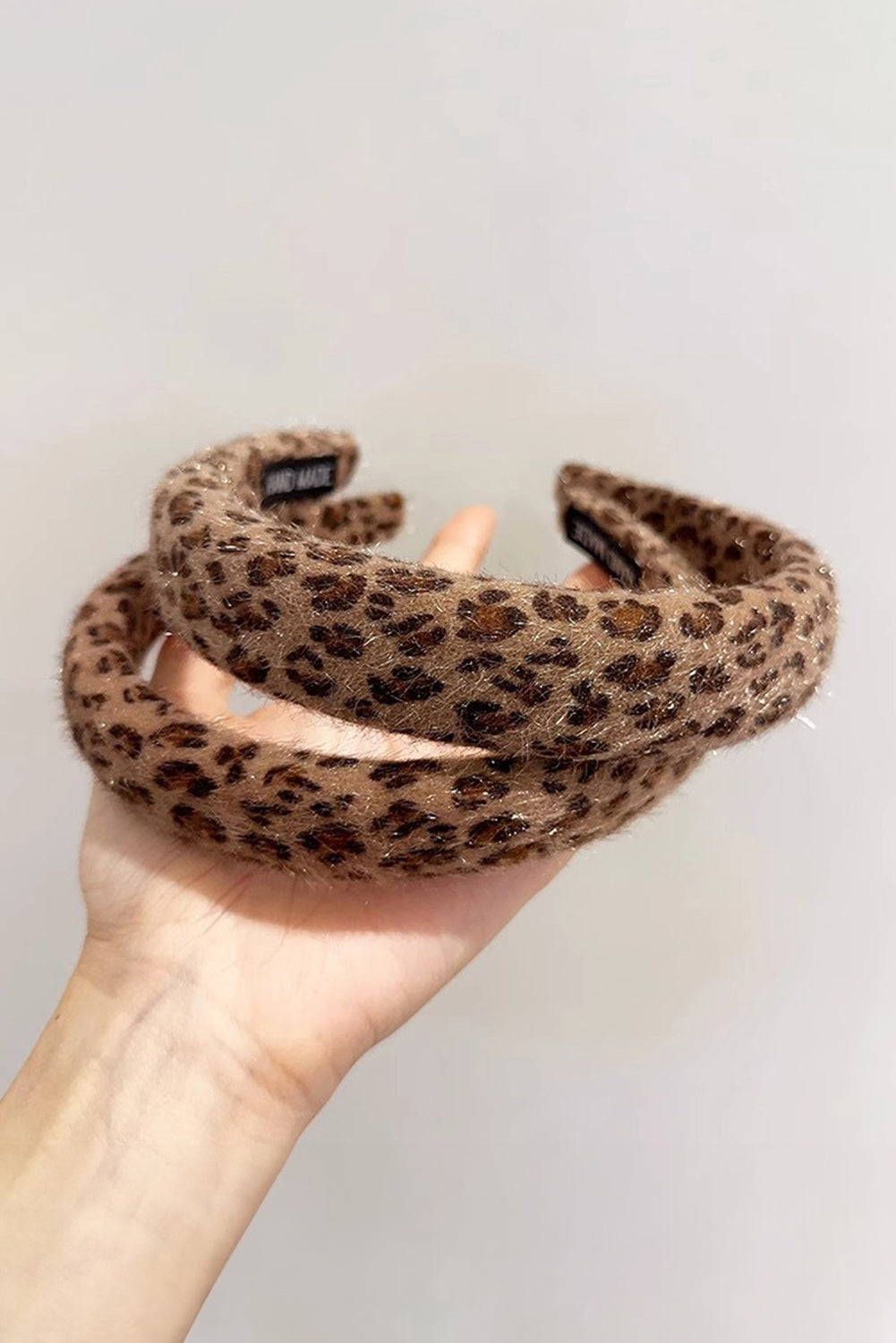 Fuzzy Leopard Print Headband