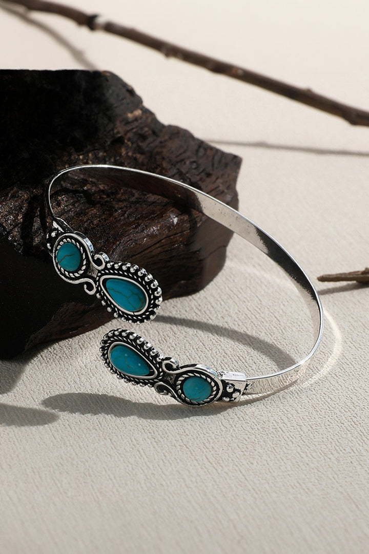 Bracelet en pierre turquoise occidentale