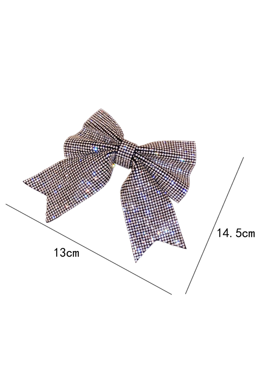 Rhinestone Large Bow Knot Hair Clip