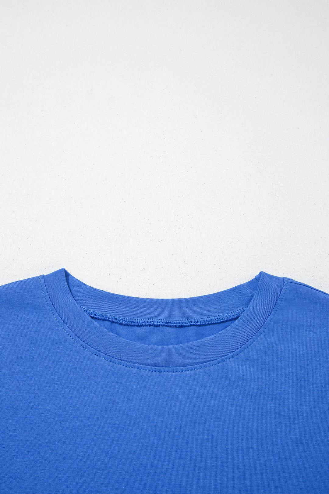Dark Blue Varsity Striped Short Sleeve Crew Neck T Shirt