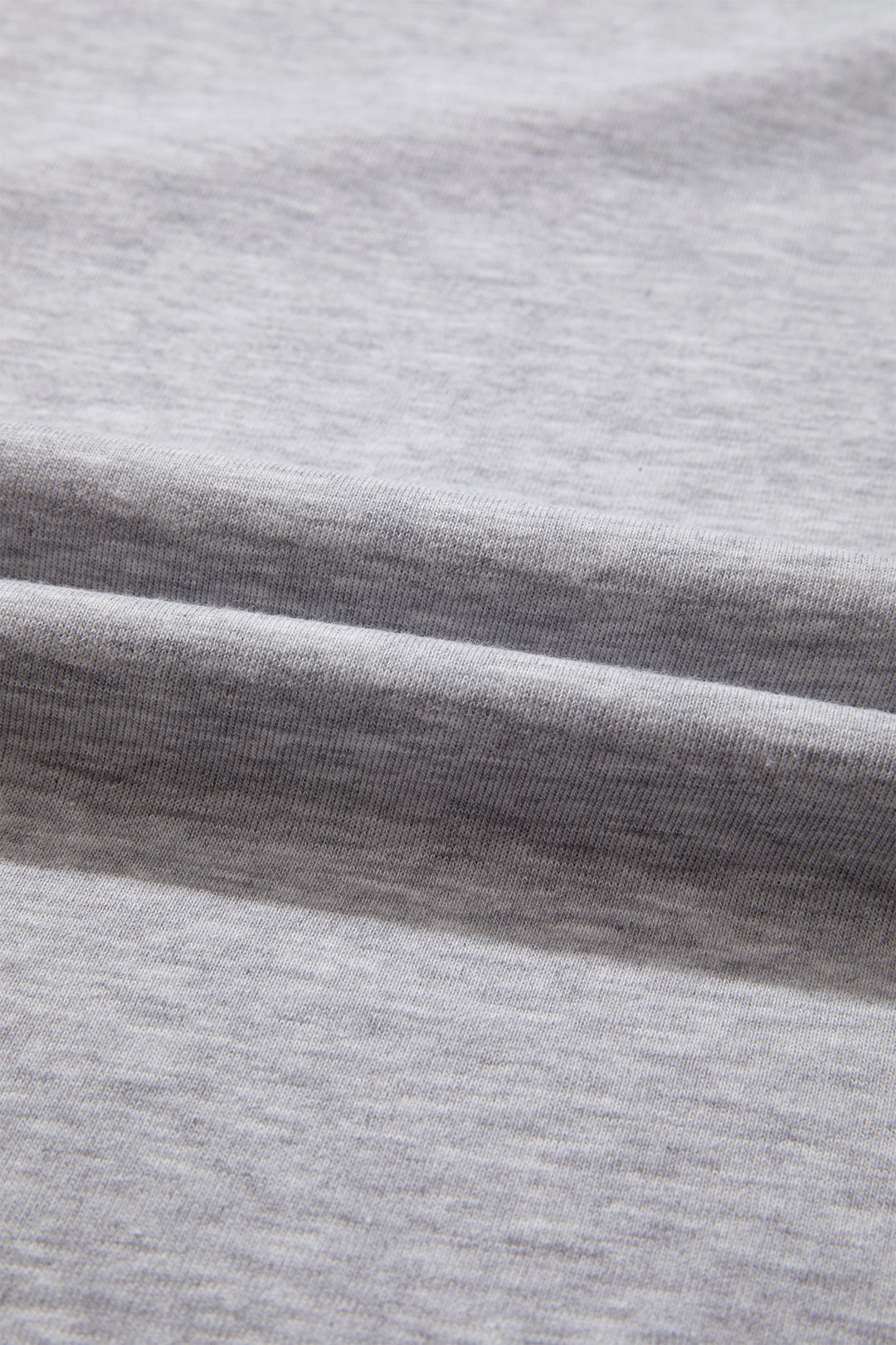 Light Grey Patchwork Detail Raw Edge Oversize Tee