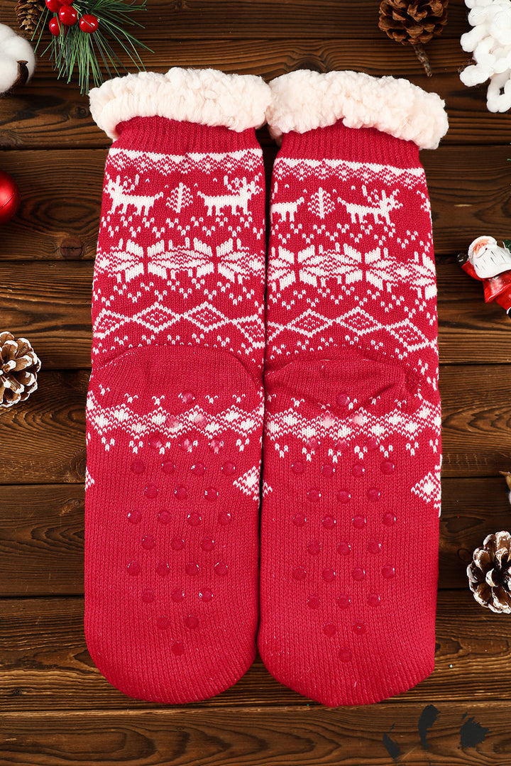 Weihnachtsflocken-Thermosocken