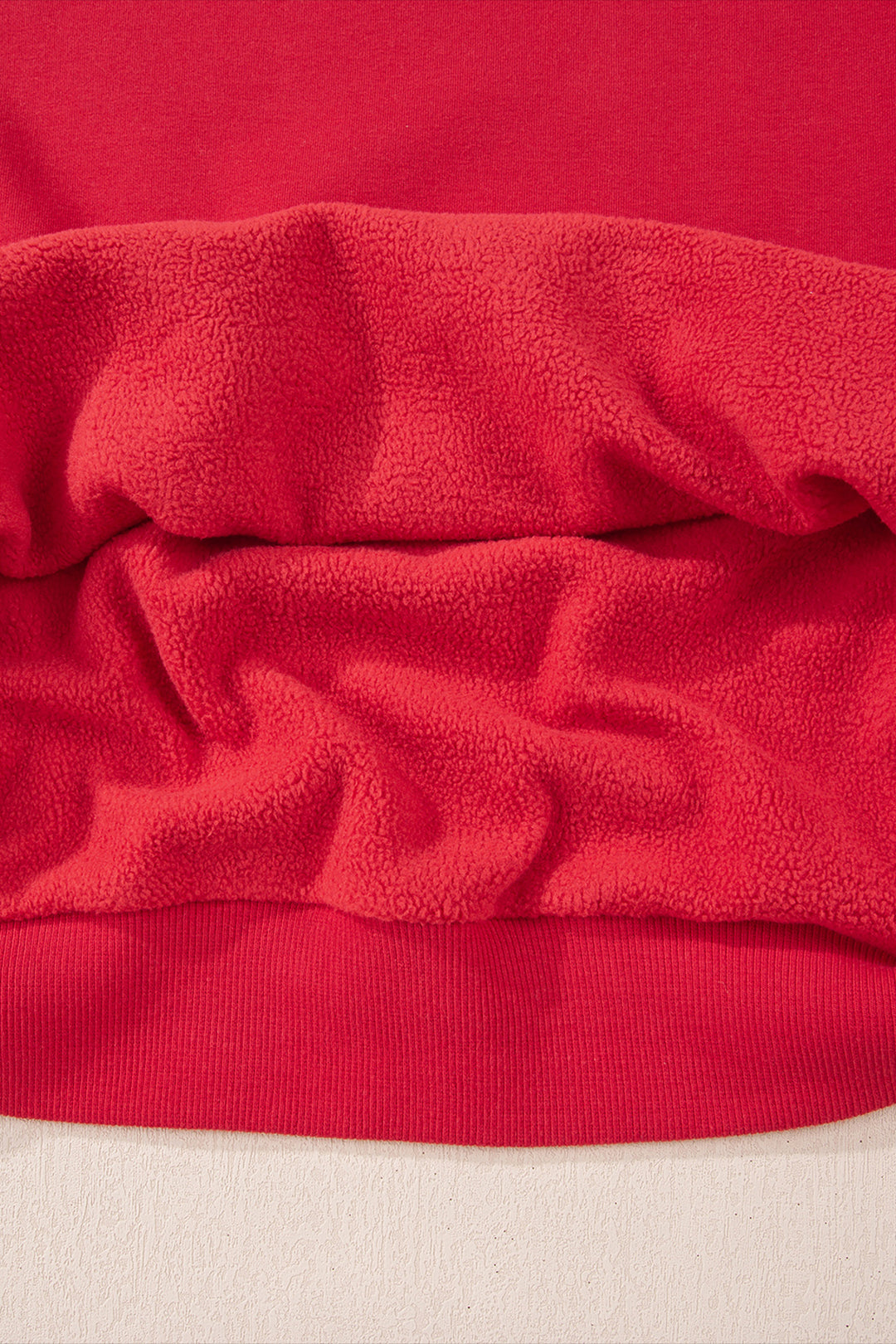 Oversize Drop Shoulder Reversible Mock Neck Sweatshirt